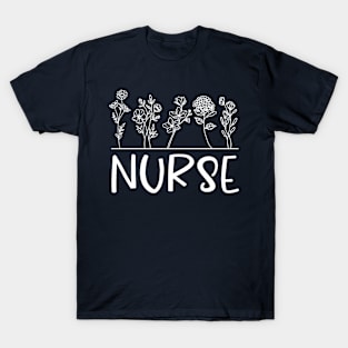 Nurse Floral T-Shirt